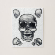 Human Skulls White Puzzle
