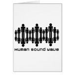 human sound wave greeting card