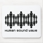 human sound wave mouse pad