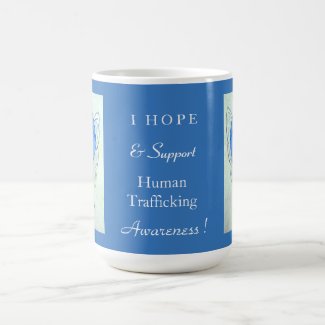 Human Trafficking Awareness Ribbon Angel Mug