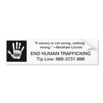 Human Trafficking Tip Line Bumper Stickers