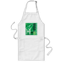 Humanitarian Green Graffiti Apron