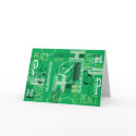 Humanitarian Green Graffiti Greeting Card