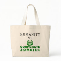 Humanity vs. Corporate Zombies Canvas Bag