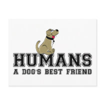 Human's Best Friend postcards by haywiregraphics Human's Best Friend postcards