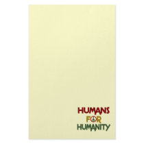 Humans For Humanity Custom stationery