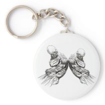 humanum est keychains