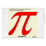 Humble Pi R Square Funny cards
