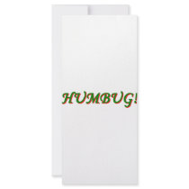 Humbug! Custom Rack Card