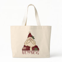 Humbug Santa Christmas Tote Bag