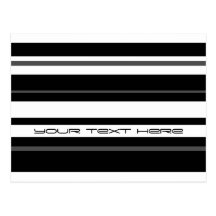 Humbug Stripe 'Your Text' postcard