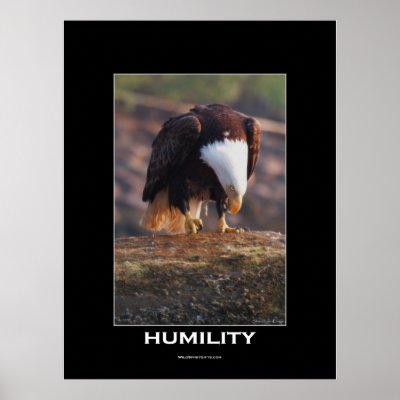 Eagle Motivational Poster on Humility Bald Eagle Motivational Poster From Zazzle Com