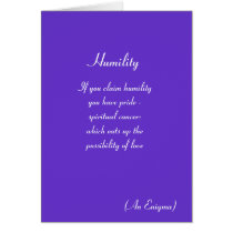 Humility - Card - Text by saintjohnthebaptist Humility - Card - Text