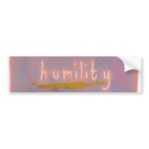 Humility - fresh simple colorful painting art bumper stickers