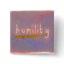 Humility - fresh simple colorful painting art buttons