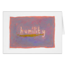 Humility - fresh simple colorful painting art cards