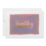 Humility - fresh simple colorful painting art custom invite