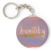 Humility - fresh simple colorful painting art keychains
