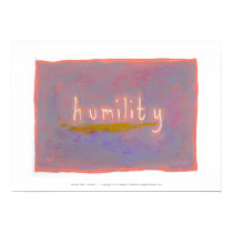 Humility - fresh simple colorful painting art posters