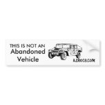 Hummer Abandoned Bumper Sticker