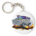 Hummer H2 Grey Truck Keychain