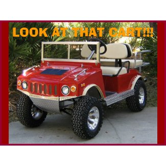 Hummer, Mini Hummer Golf Cart!! stamp