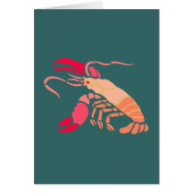 Hummer more lobster greeting card