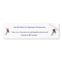 HUMMING BIRD Bumper Sticker bumper stickers