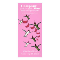 Humming Bird Grunge Hearts Dress Boutique rack cards