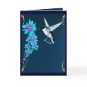 Humming Bird In Blue Card by Lotacats Humming Bird In Blue Card