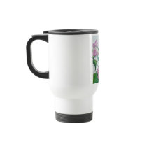 Humming bird wild pink flower hibiscus mugs