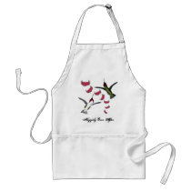 Humming Birds Grunge Hearts with Wings aprons by samack Humming Birds Grunge Hearts with Wings aprons