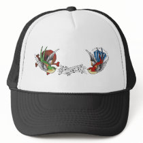 Humming Birds Tattoo Hat by tattoofashion Humming Birds Tattoo Hat
