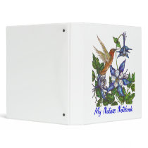 Hummingbird and Columbine Binder by artbyjehf Hummingbird and Columbine Binder
