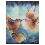 HummingBird and Flower Silk Art Painting Full Color Flyer