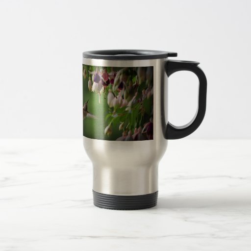 Hummingbird and Fushia Plant Mug