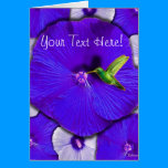 Hummingbird and Hibiscus Greeting Card cards