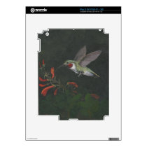 hummingbird apple ipad case /skin iPad 2 decal