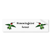 Hummingbird Bumper Sticker bumper stickers