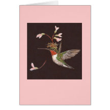hummingbird card, Ozzie