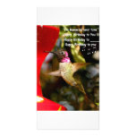 Hummingbird  card personalized photo card