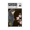 Hummingbird & Cherry Blossoms postage by gabycat Hummingbird & Cherry Blossoms postage