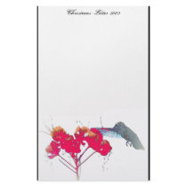 Hummingbird Christmas Letter 2009 stationery