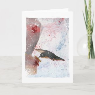 Hummingbird Digital Art card