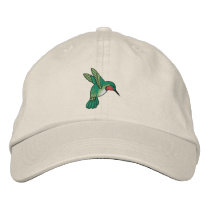 Hummingbird embroidered hats