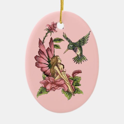 hummingbird fairy double sided oval ceramic christmas hummingbird fairy double sided oval ceramic christmas