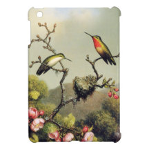 Hummingbird Family and Apple Blossom iPad Mini Covers