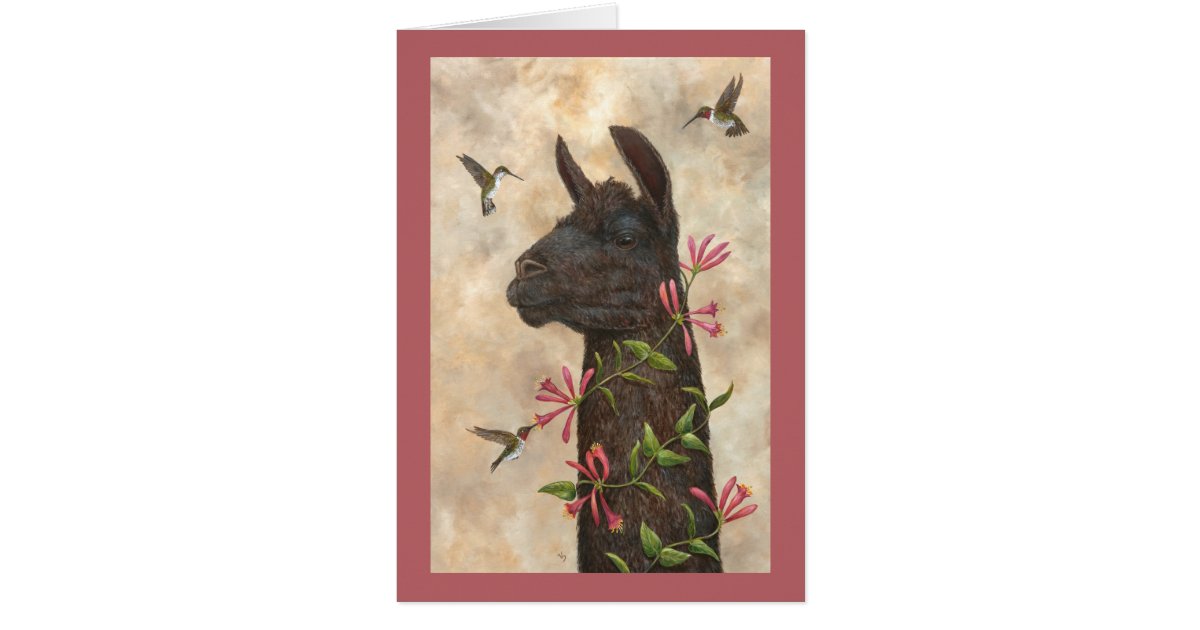 Hummingbird feeder card Zazzle