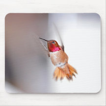 Hummingbird Flying Photo Mousepad