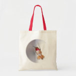Hummingbird Flying Photo Tote Bags